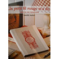 Un petit fil rouge m'a dit - Point de croix monochrome