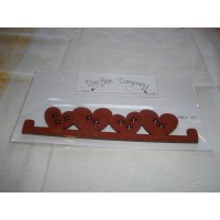 Suspension coeur rouge pour travaux manuel 17 cm TBC3